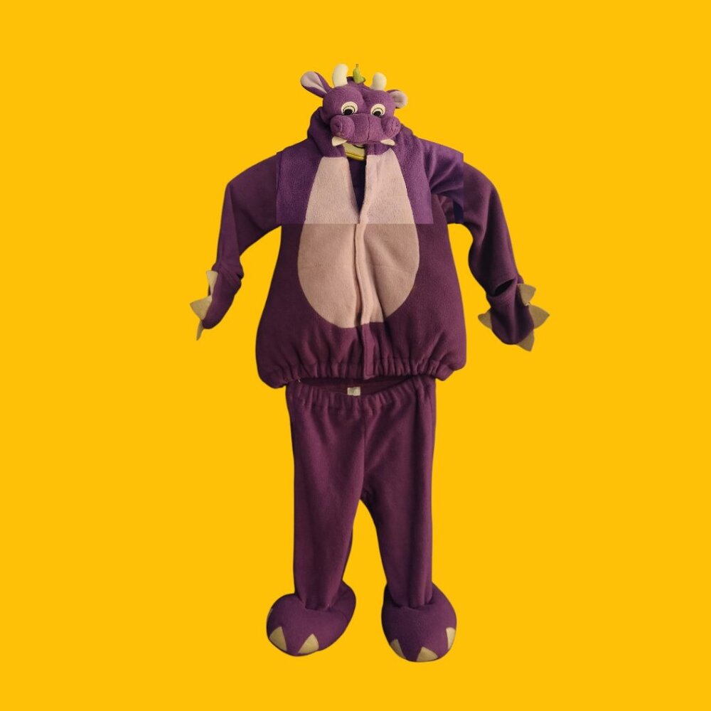 Purple Dragon costume Winter Coat and Pants Set 18-24 month toddler size